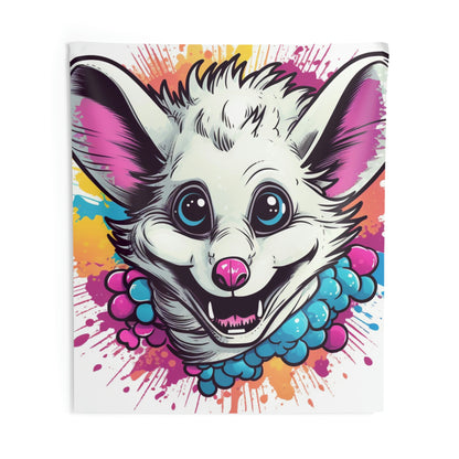 Opossum Animal Creature Anime Character Animation Indoor Wall Tapestries