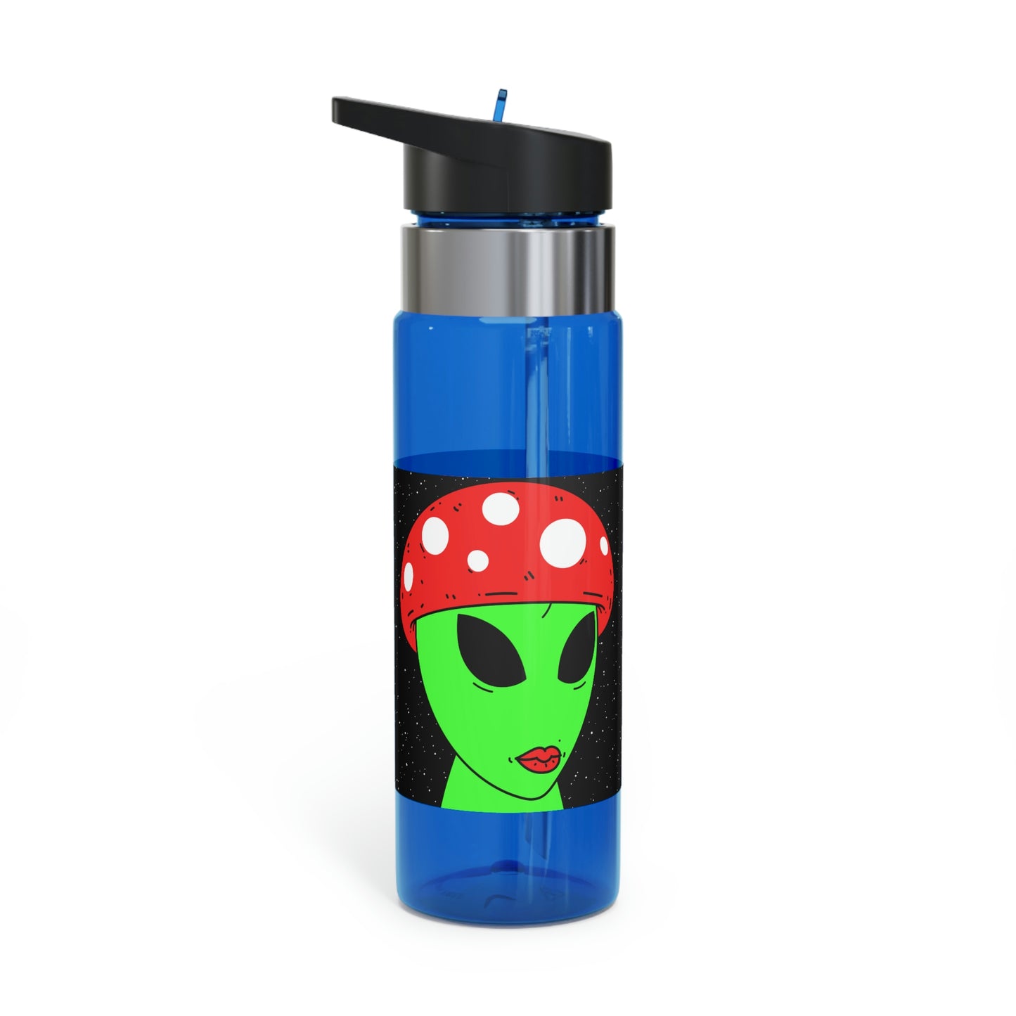 Mushroom Head Green Alien Visitor w/ Red Lips Kensington Tritan™ Sport Bottle, 20oz