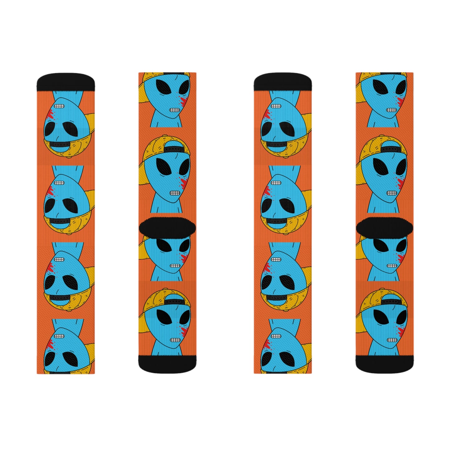 Alien Space Blue Blood Visitor Sublimation Socks