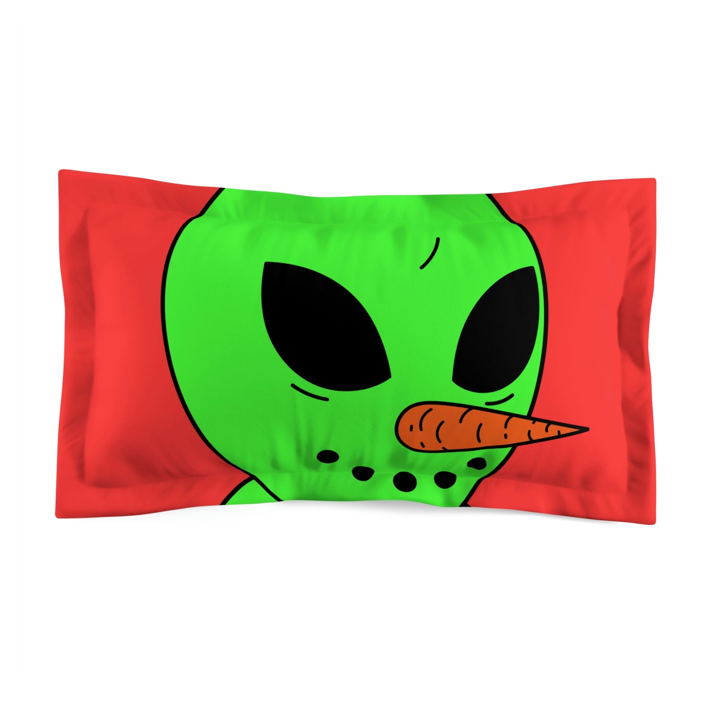 Funda de almohada de microfibra Veggie Visi Alien para visitantes vegetales 