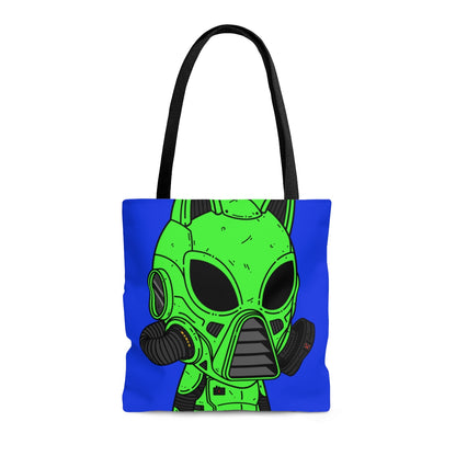 Armored Green Future Alien Cat Cyborg Machine Visitante AOP Bolsa de tela 