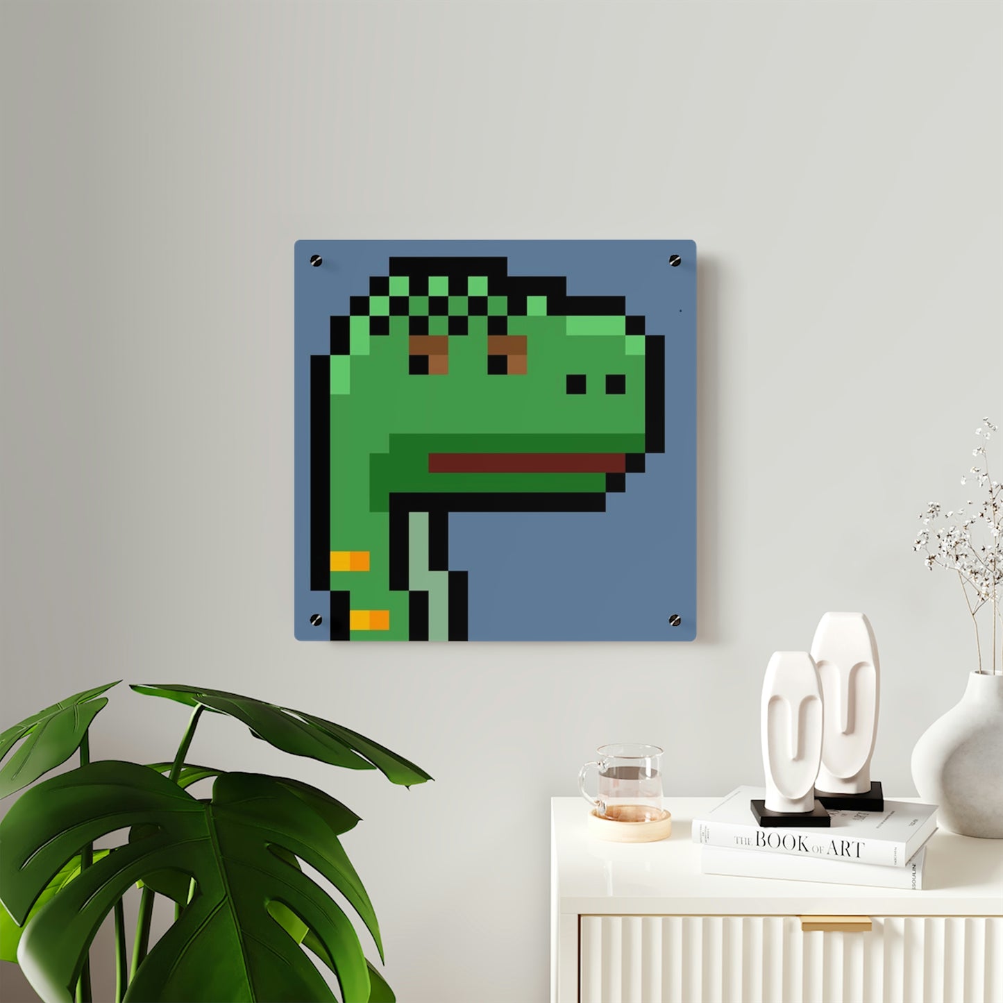 Dinosaur Dino Pixel Acrylic Wall Art Panels