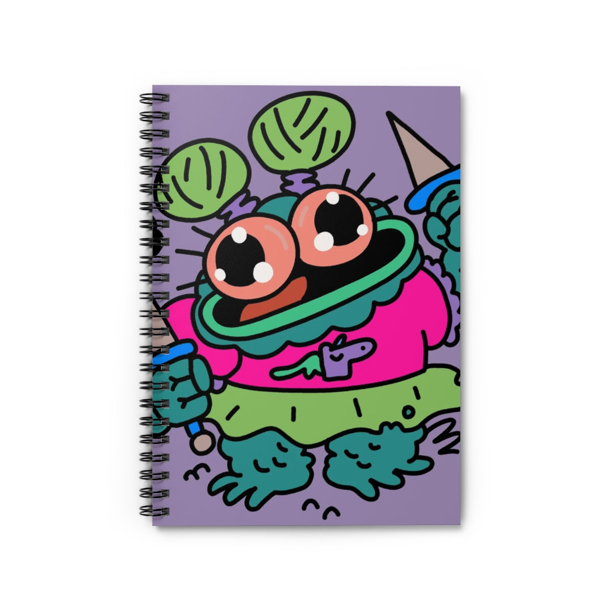 Frog Fly Fantasy Spiral Notebook - Ruled Line