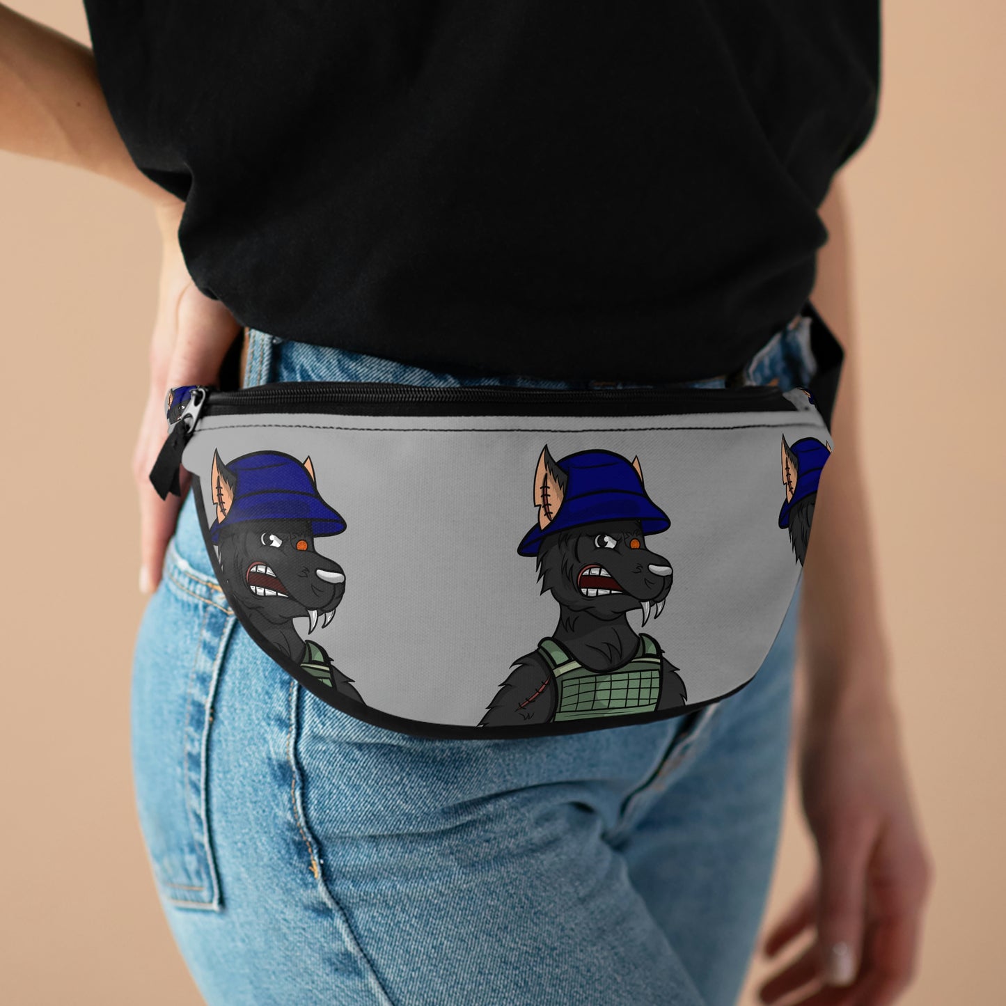 Army Wolf Werewolve Cyborg Fanny Pack