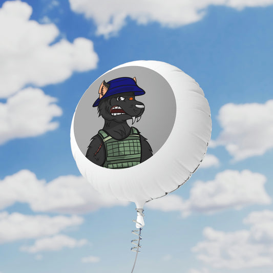 Army Wolf Mylar Helium Balloon