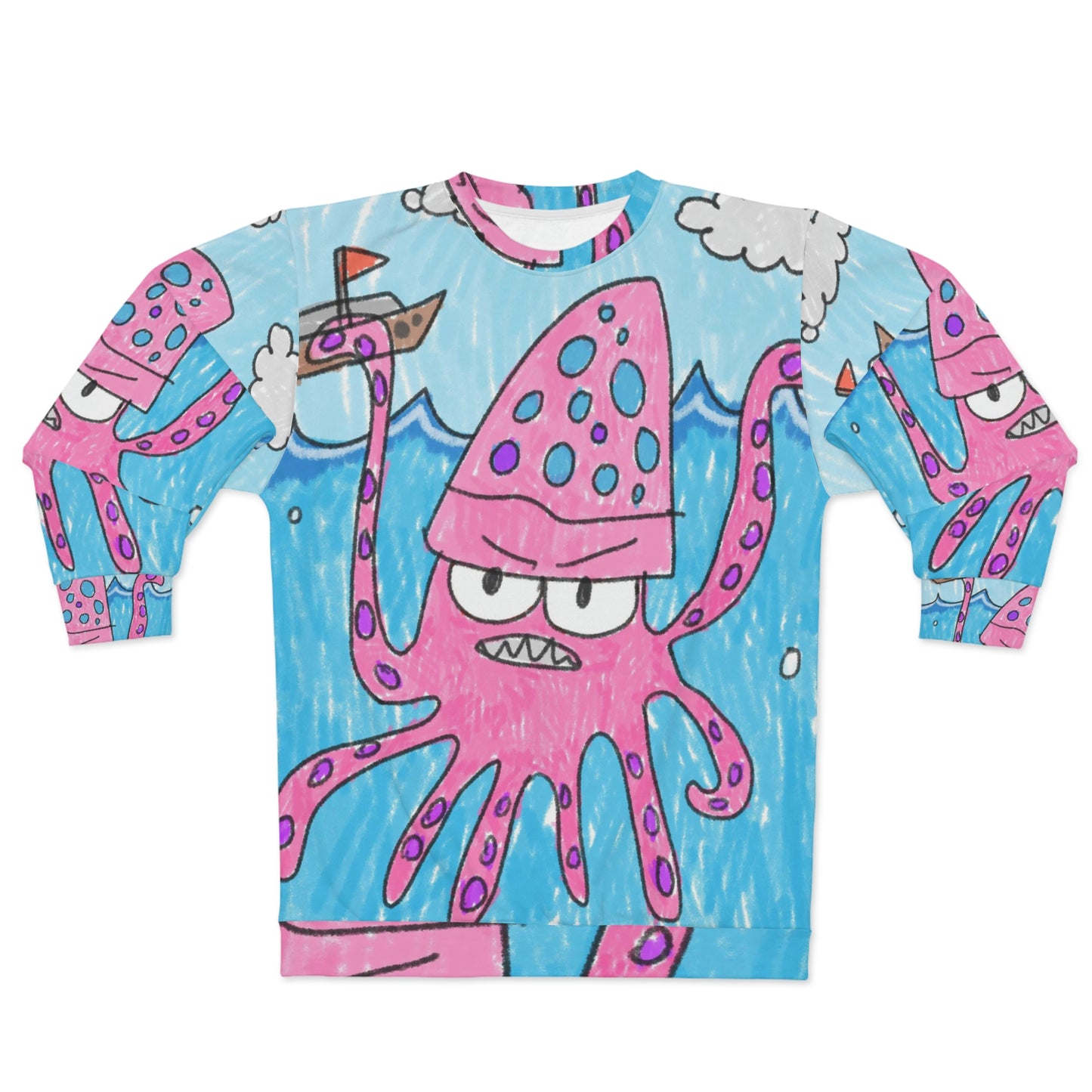 The Kraken Octopus Clean Graphic AOP Unisex Sweatshirt