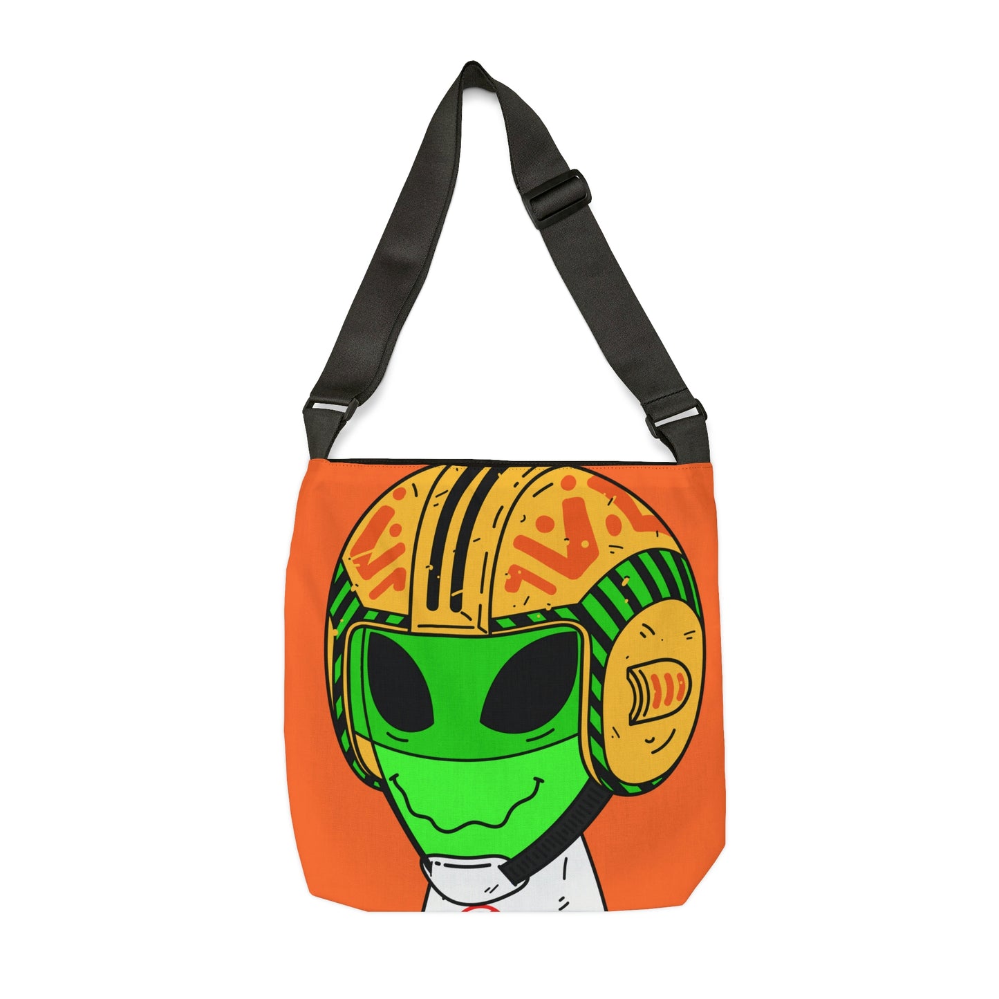 Space Alien Force Aviotor Pilot Visitor Bolsa de mano ajustable (AOP)