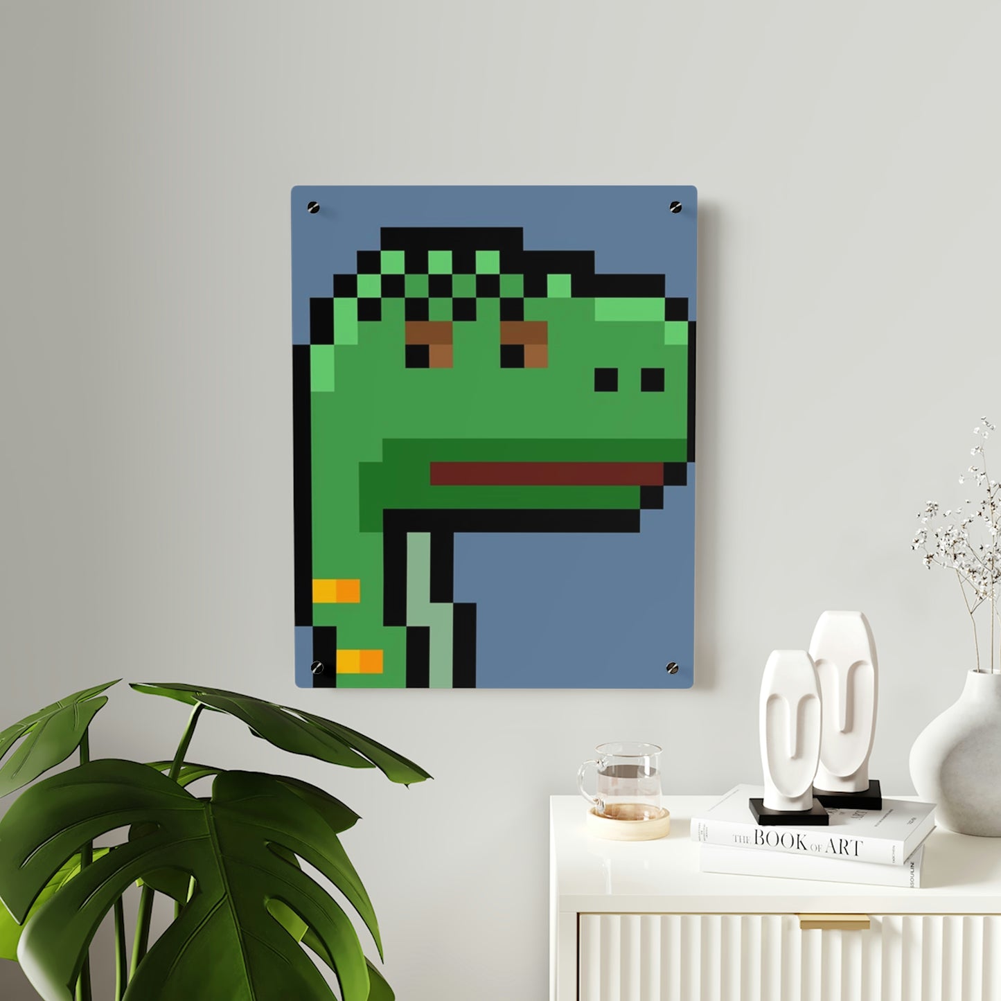 Dinosaur Dino Pixel Acrylic Wall Art Panels