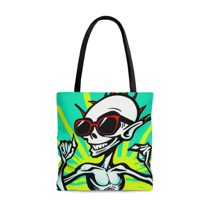 Beach Bum Summer Alien Anime Tote Bag (AOP)