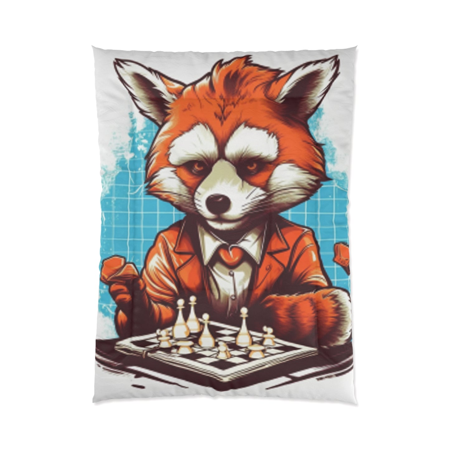 Red Panda Chess Player Strategy Game Graphic Comforter