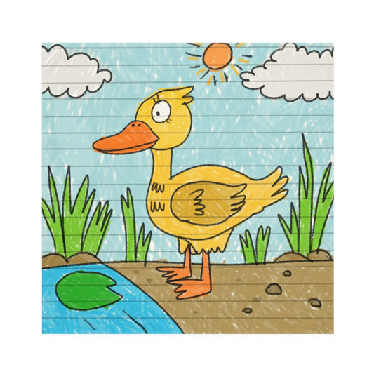 Yellow Duck Bird Pond Napkins