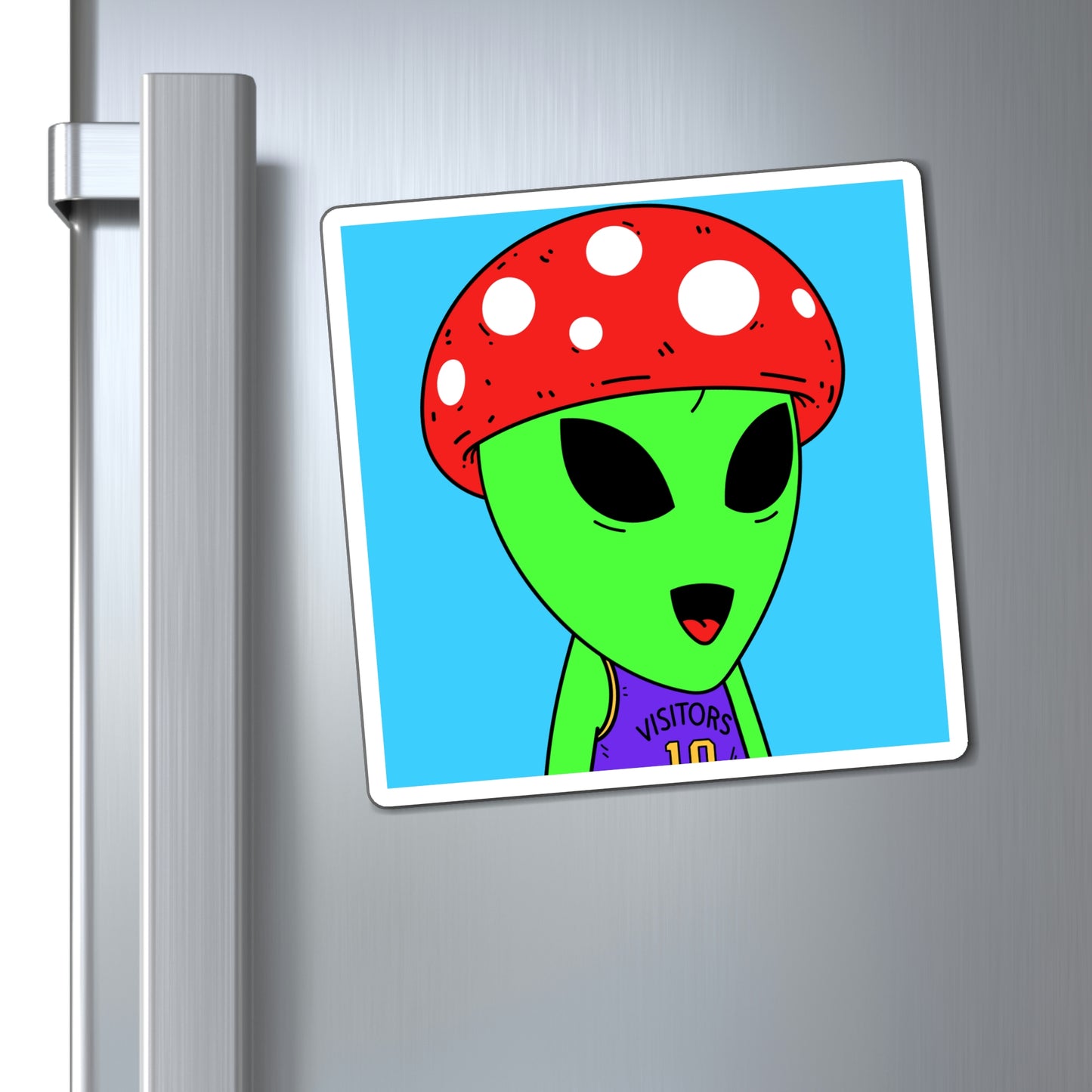 Healthy Sport Jersey Mushroom Alien Magnets