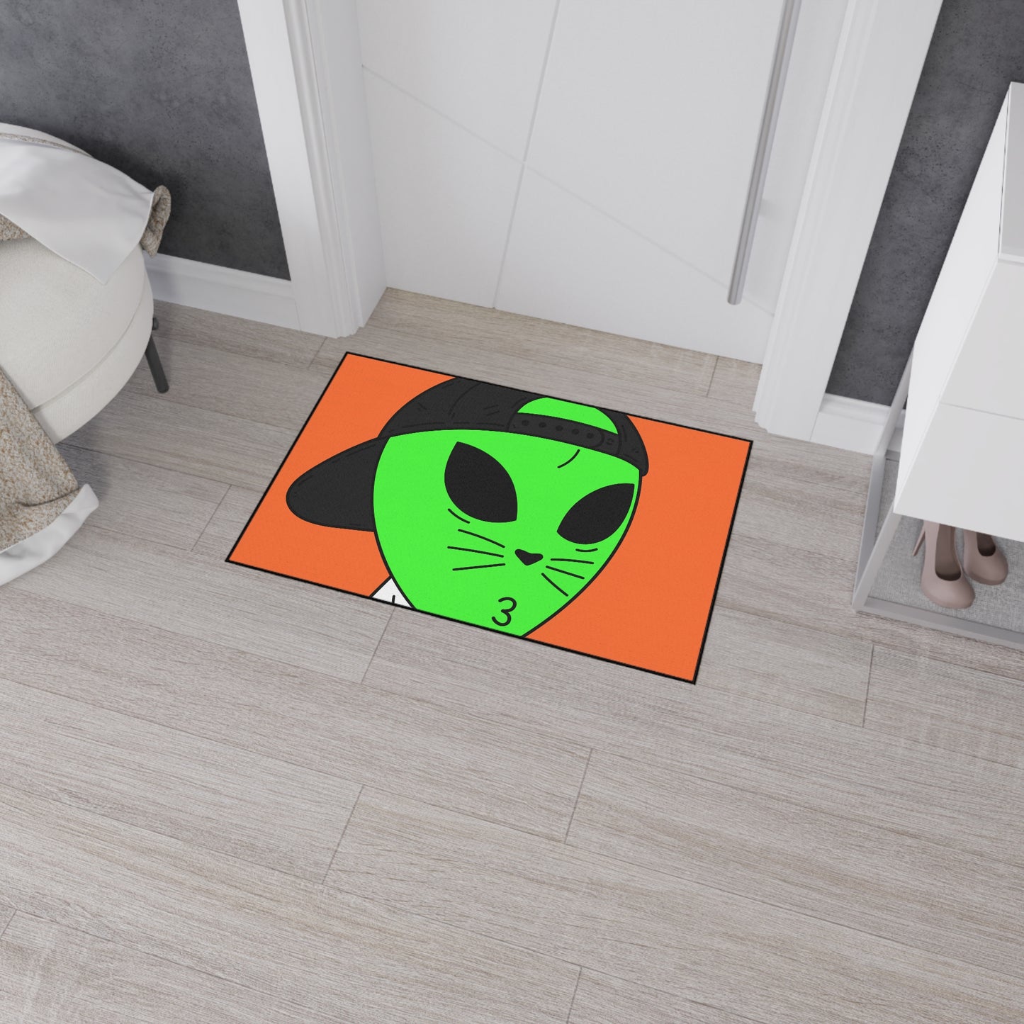 Cat Alien Animal Heavy Duty Floor Mat