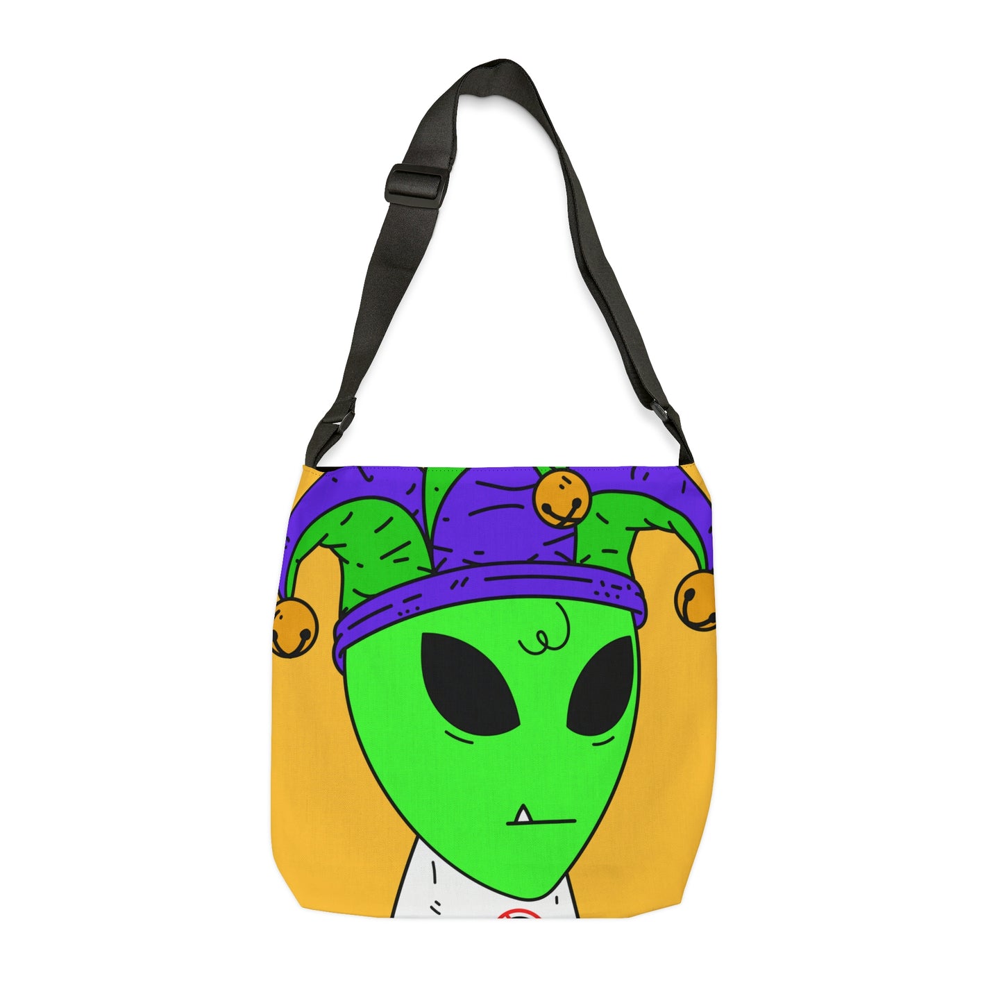 Jester Alien Joker Visitor Adjustable Tote Bag (AOP)