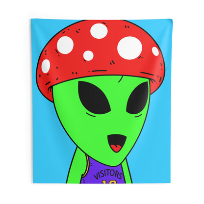 Healthy Sport Jersey Mushroom Alien Indoor Wall Tapestries