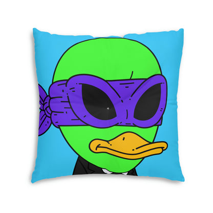 Alien Visitor 751 Tufted Floor Pillow, Square