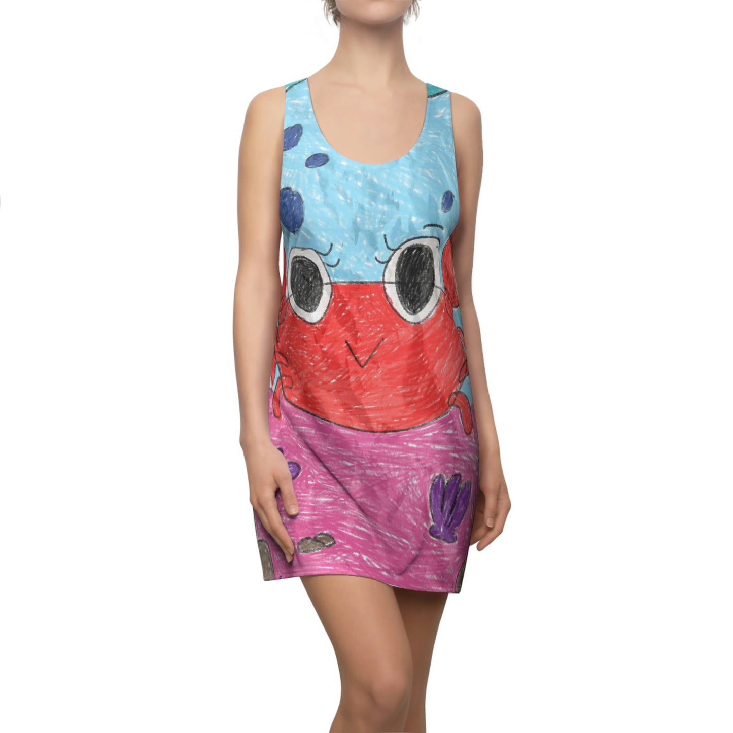 Lobster Crab Graphic Sea Lovers Women's Cut & Sew Racerback Dress