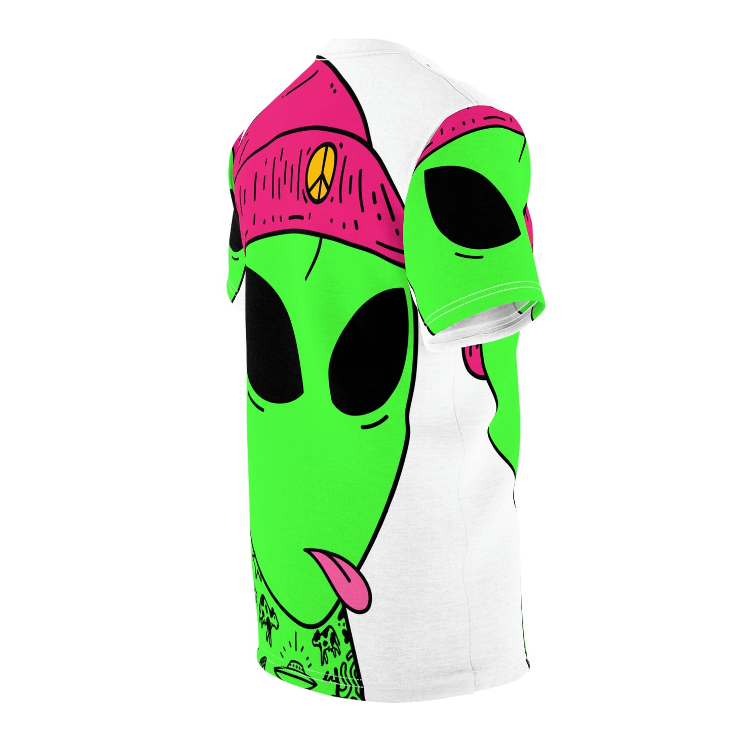 Tattoo Art Alien Tattoist Designer Galactic Visitor Unisex AOP Cut & Sew Tee