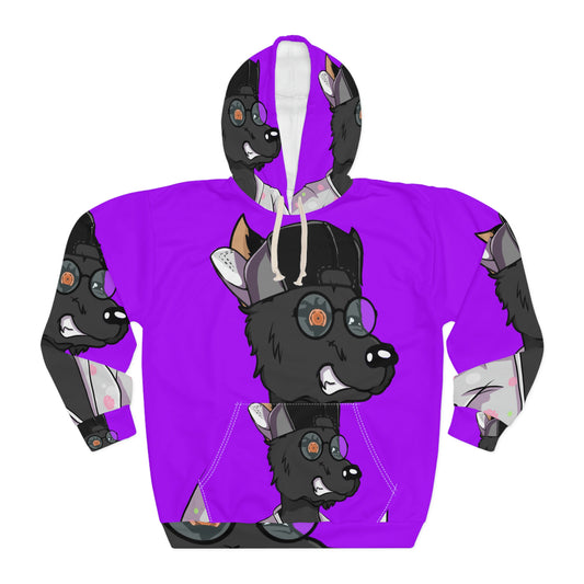 Robe Relax Fit Wolf Cyborg AOP Unisex Pullover Hoodie