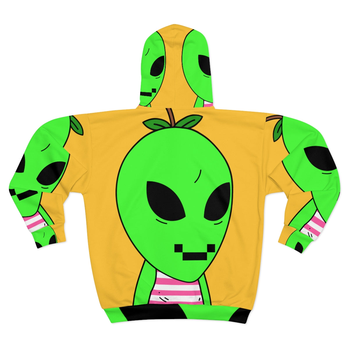 School Approved Alien AOP Unisex Zip Hoodie