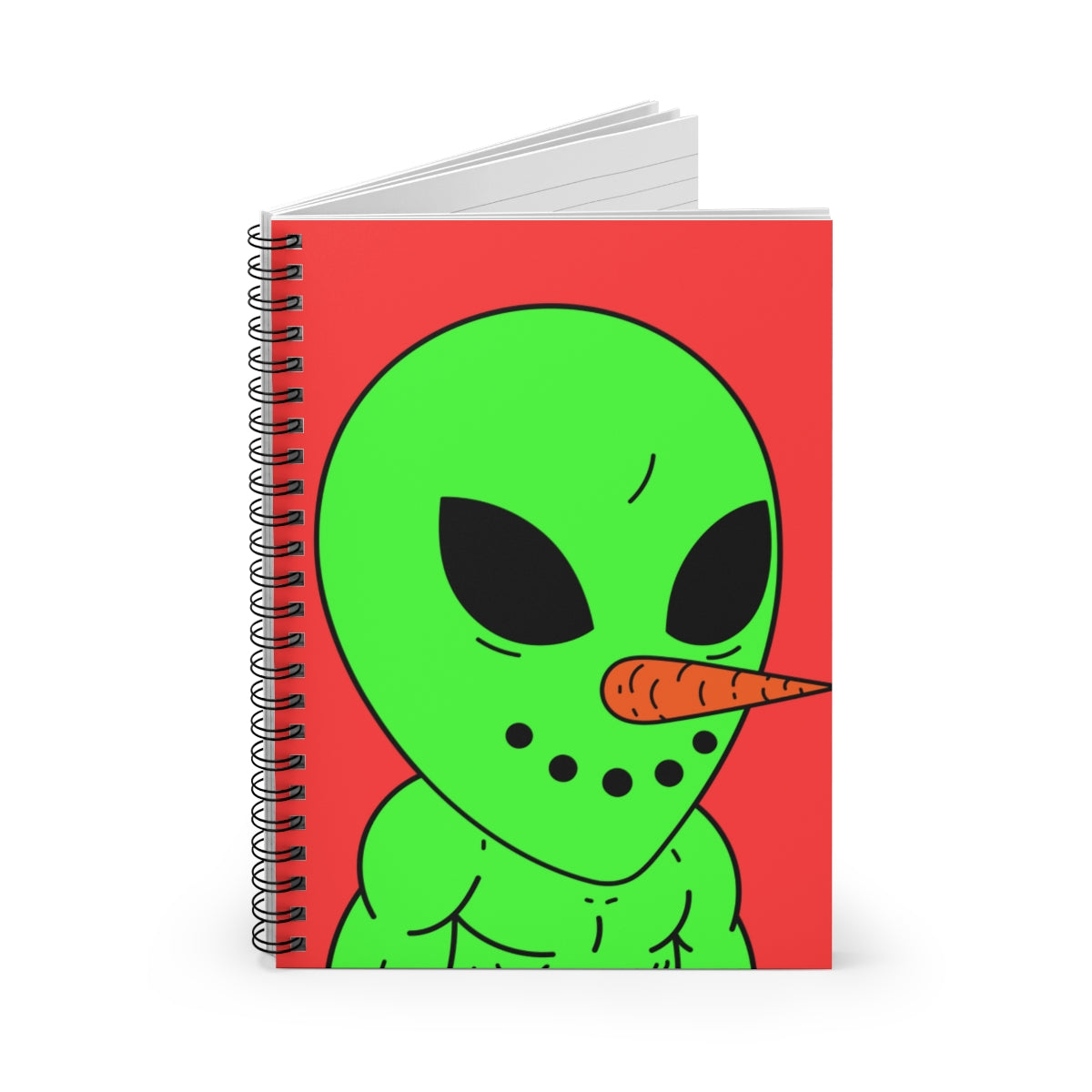 Veggie Visi The Vegetable Visitor Spiral Notebook - Ruled Line