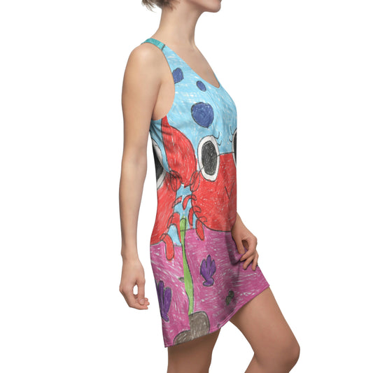 Lobster Crab Graphic Sea Lovers Women's Cut & Sew Racerback Dress