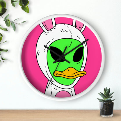 Duck Bunny Alien Wall clock