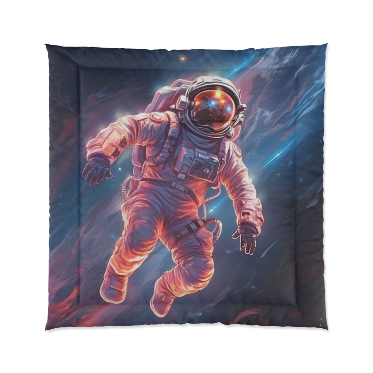 Astronaut Outer Space - Galaxy Starfield Art Comforter