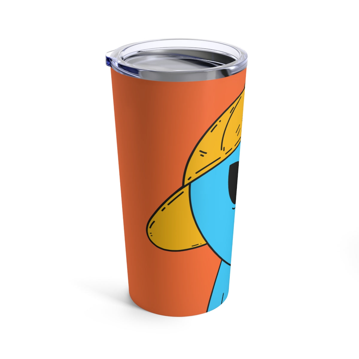 Blue Blood Visitor Alien Cartoon Tumbler 20oz