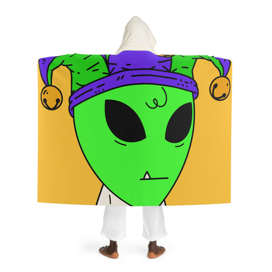 Joker Hat one Tooth Green Alien Anti Human T Shirt Visitor Hooded Sherpa Fleece Blanket