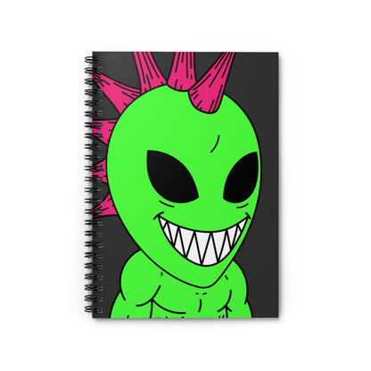 Alien Strength Workout Health Stud Spiral Notebook - Ruled Line