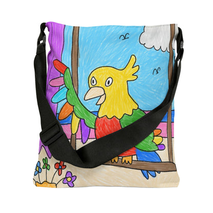 Animal Lover Parrot Perfect Gift for Parrot Owners Adjustable Tote Bag (AOP)