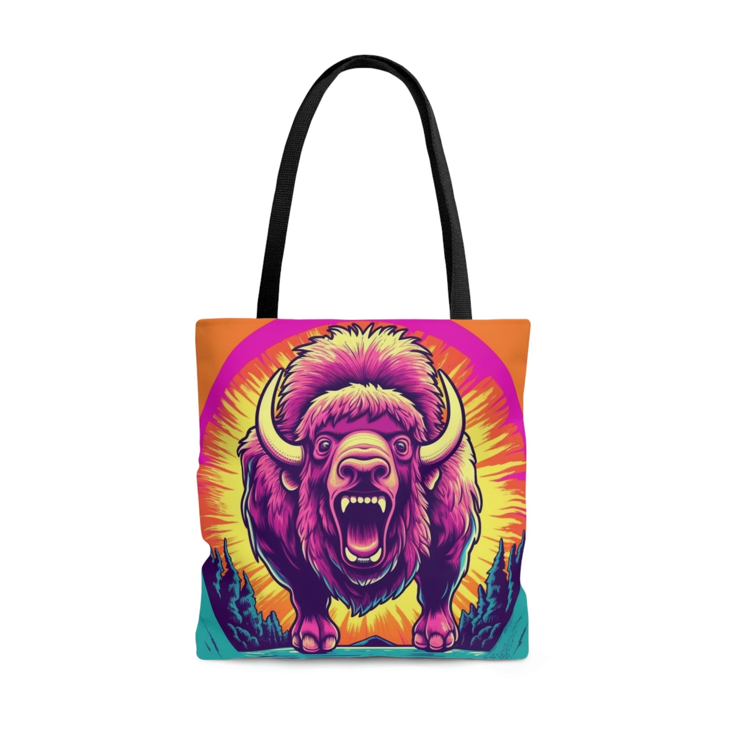 Buffalo American Bison Graphic USA Style Tote Bag (AOP)