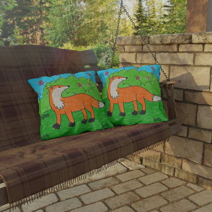 Fox Woodland Animal Foxy Outdoor Pillows