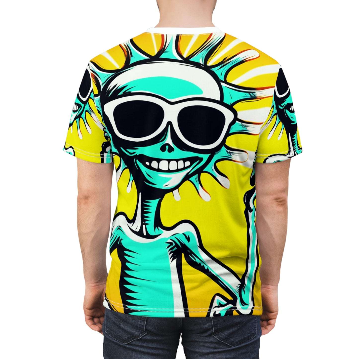 Chic Summer Extraterrestrial Anime Cartoon Unisex Cut & Sew Tee (AOP)