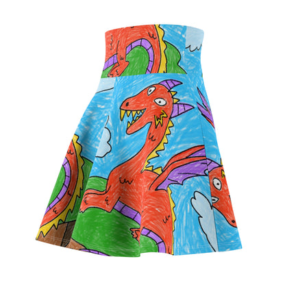 Fierce Dragon Medieval Women's Skater Skirt