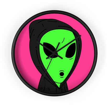 Anonymous Anon Alien Visitor Wall clock