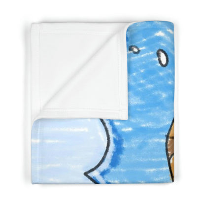 Sea Turtle Beach Sand Ocean Soft Fleece Baby Blanket