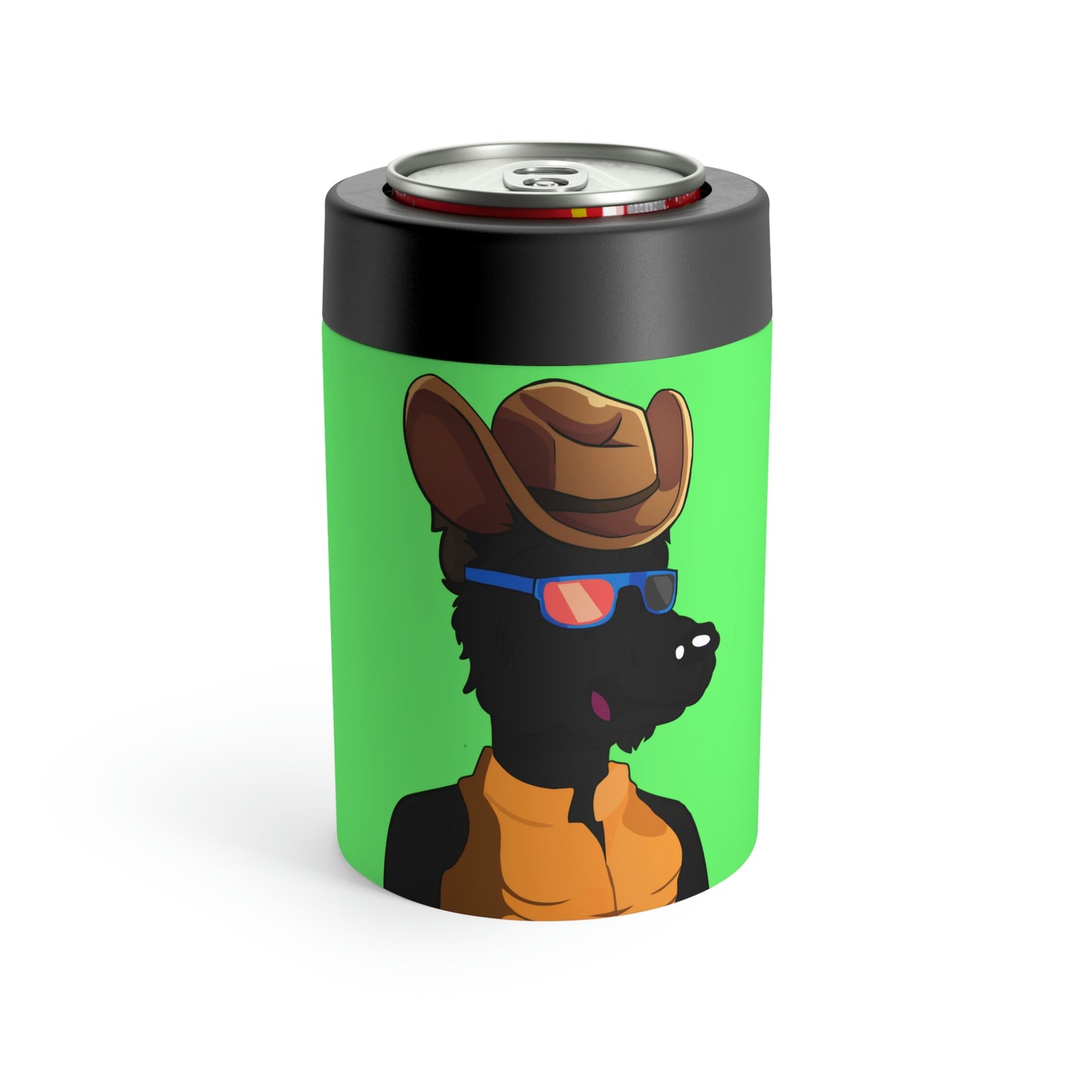 Cowgirl Wolf Cyborg Wolve Can Holder