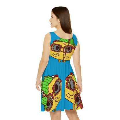 Vestido skater Tribal Taco para mujer 