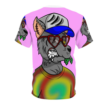 Wolf Love Heart Cyborg Unisex AOP Cut & Sew Tee