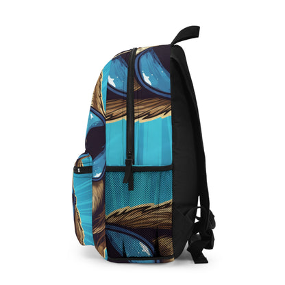 Retro Space Sloth Animal Design Backpack