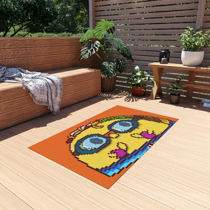 Swimming Floats Taco Character Swim Outdoor Rug