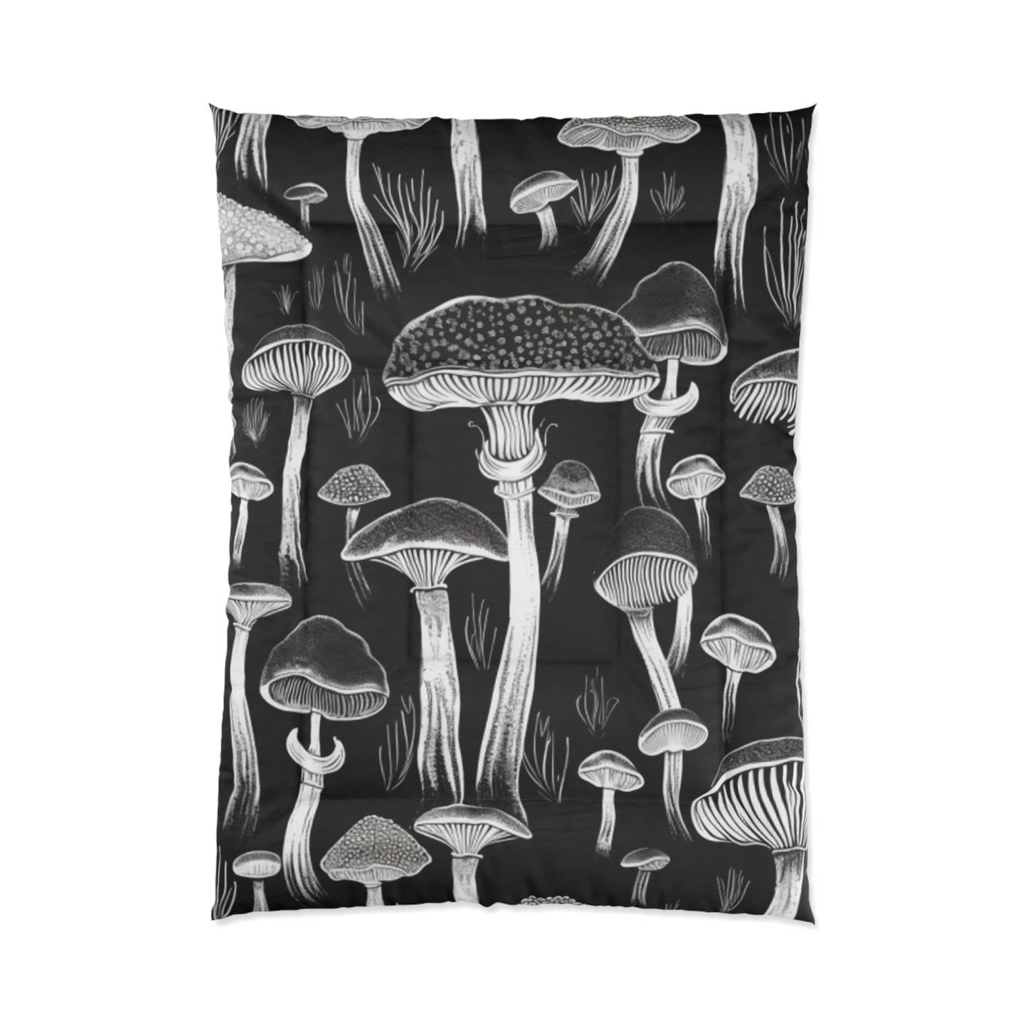 Psychedelic Mushrooms Seamless Repeat Pattern Comforter