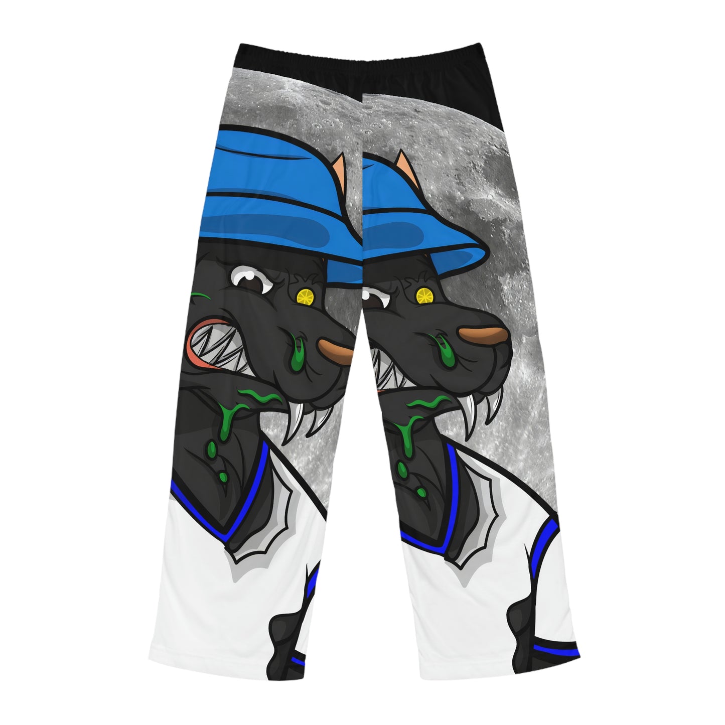 Full Moon Cyborg Werewolve Wolf Men's Pajama Pants (AOP)