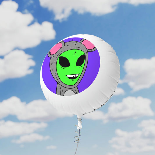 Visitor Mouse Alien Character Mylar Helium Balloon