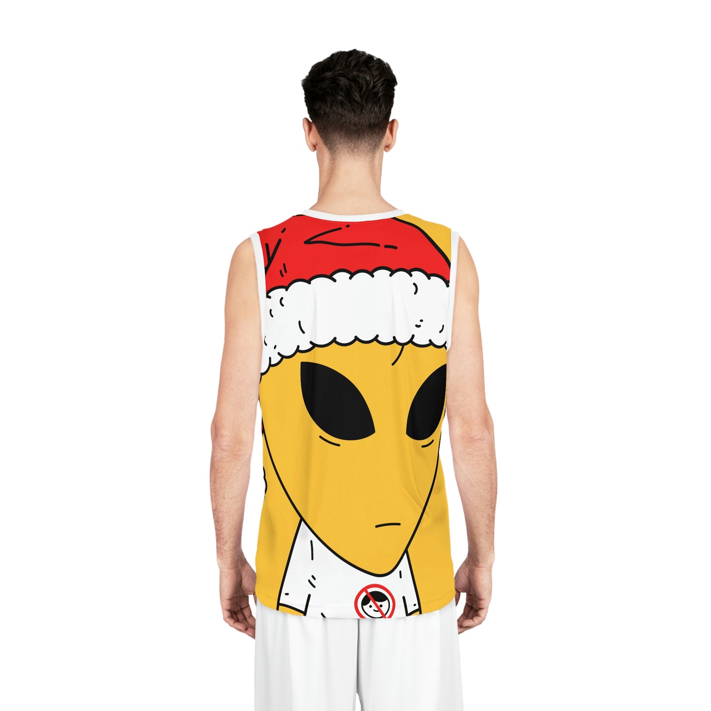 Christmas Alien Santa Basketball Jersey