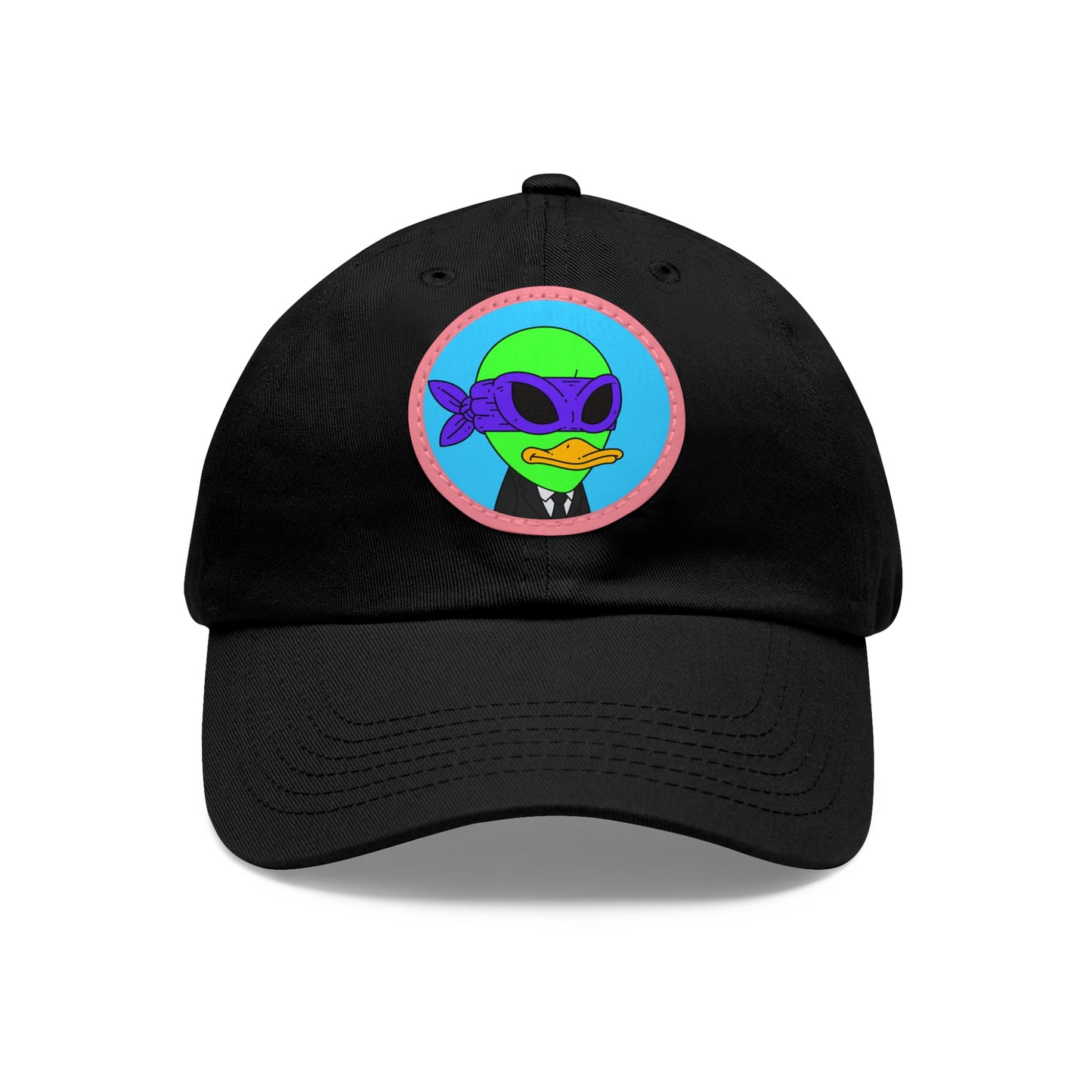 Visitor 751 Alien Dad Hat with Leather Patch (Round)