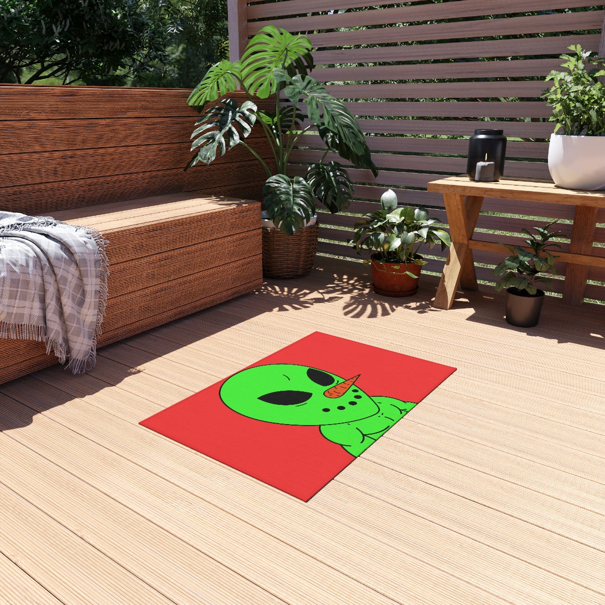 Veggie Visi The Vegetable Visitor Outdoor Rug