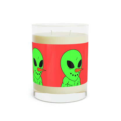 Veggie Visi Alien Vela perfumada para visitantes vegetales - Vidrio completo, 11 oz